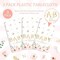 Baby in Bloom Disposable Plastic Tablecloth 3pcs Pink Watercolor Floral Baby Shower Table Cover Spring Party Supples and Decorations for Baby Girls